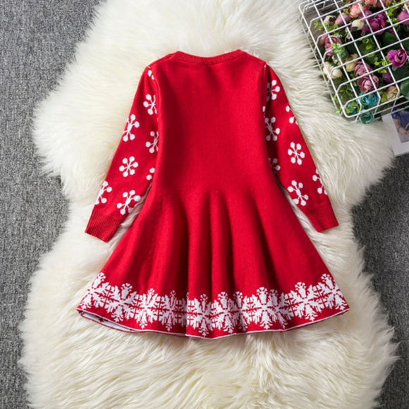 🍒 Winter Beautiful Reindeer Dress - Picture 2 of 10